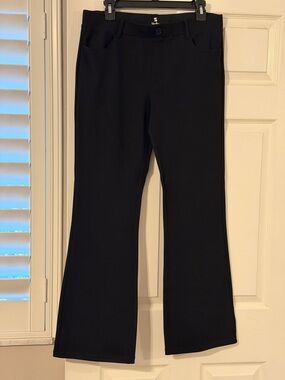 Black Stretch Pull-On Black Pants